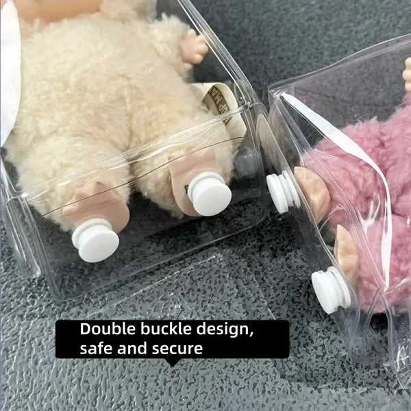 Plush Doll Charm with Transparent Case for Promotions