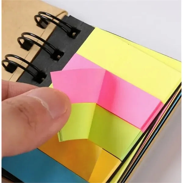 Multi Function Sticky Note Pen Set with Colorful Tabs