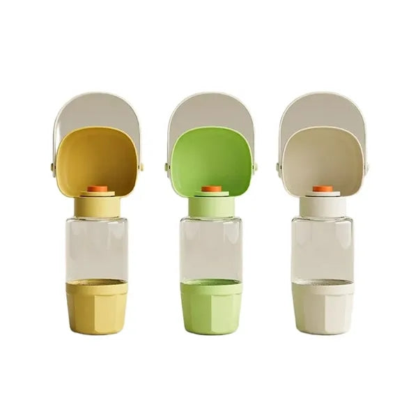 Portable And Shatterproof Pet Drinking And Feeding Bottle