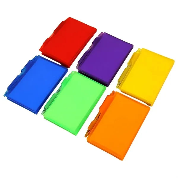 Plastic Notepad with Pen
