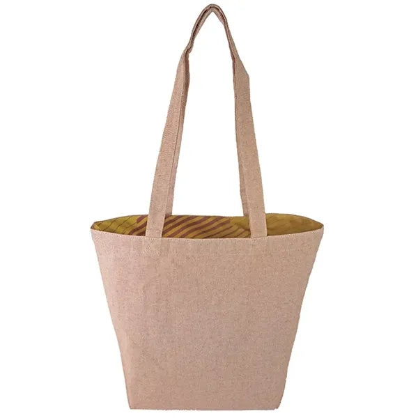Super Sale- Reversible Colored Tweed Cotton Tote