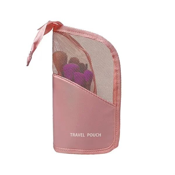Travel Foldable Makeup Brush Holder Bag
