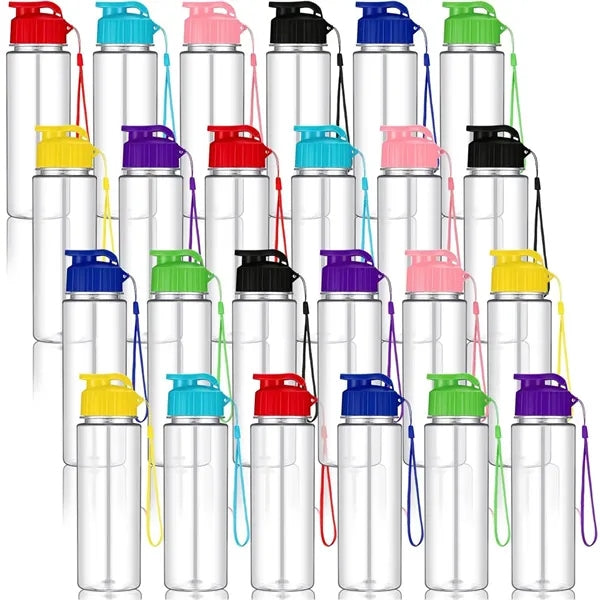 17oz Plastic Water Bottle with Handle Strap