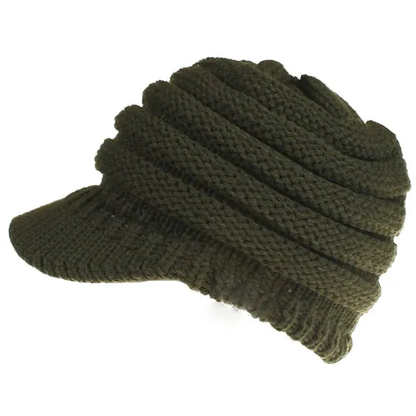 Peaked Solid Cap