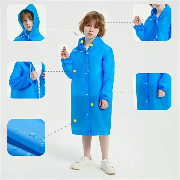 Portable Child Raincoat Poncho