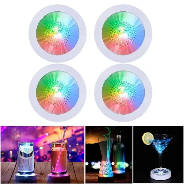 Luminous Wine Glass Coaster Gravity Sensing Saves Power
