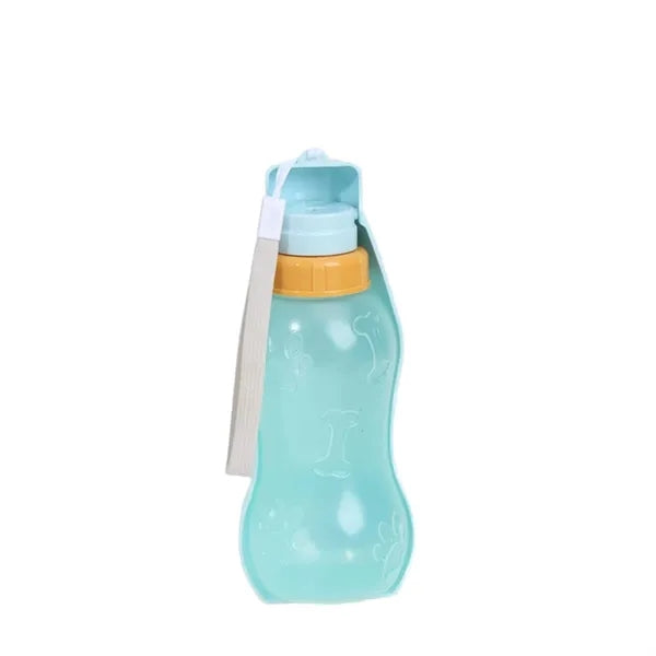 12OZ Outdoor Wide-Mouthed Pet Water Bottle With Lanyard