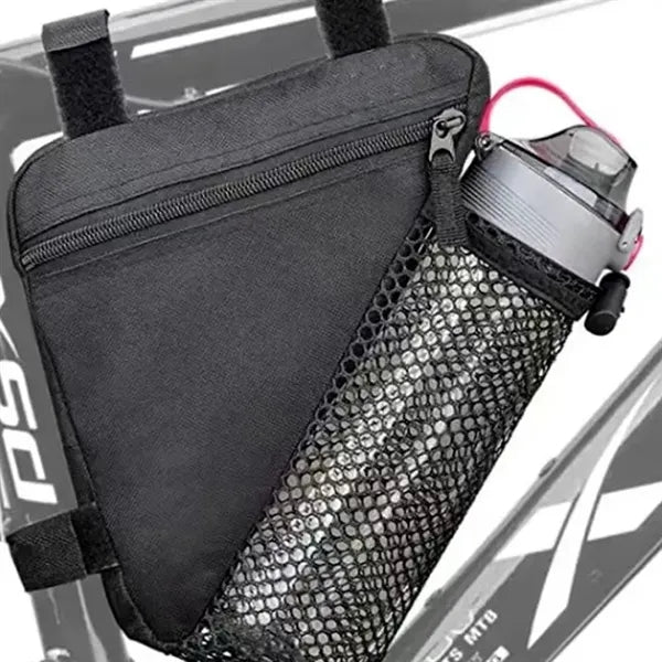 Bike Frame Bag With Bottle Mesh Pouch