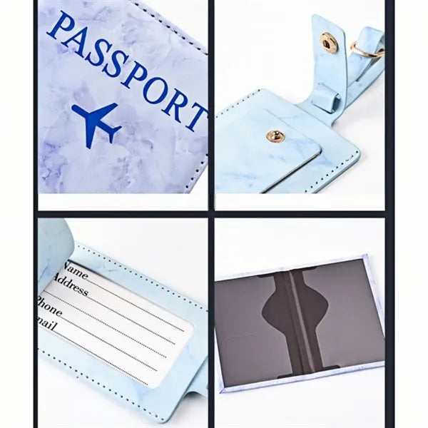 RFID Blocking PU Leather Passport Holder Wallet