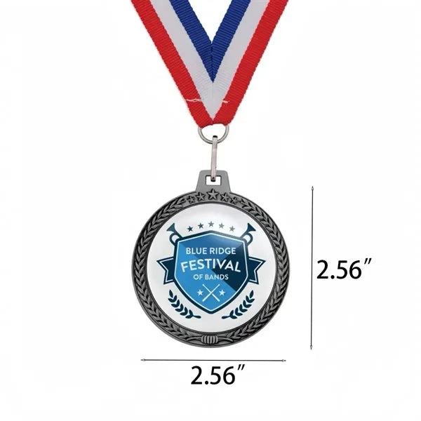 3D Wreath & Star-border Medal
