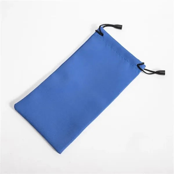 Glasses Storage Pouch With Drawstring Imprint Logo