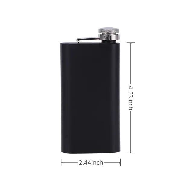Outdoor Portable 304 Stainless Steel Flat Hip Flask