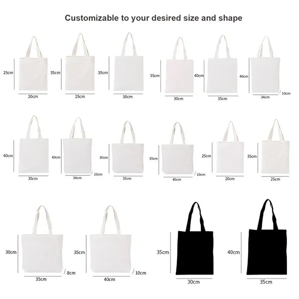 Blank 12OZ Cotton Canvas Tote Bag