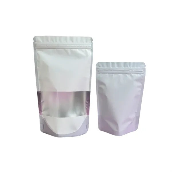 Colorful Foil Stand Up Zipper Pouch With Window