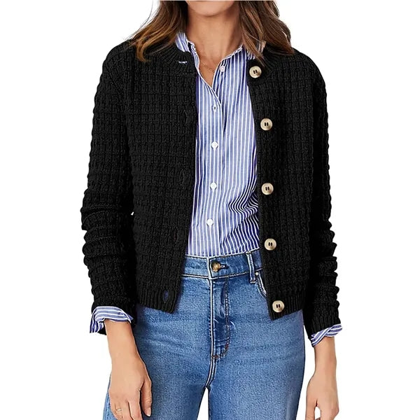 Women's Fashion Casual Open Front Long Sleeve Knit Coat