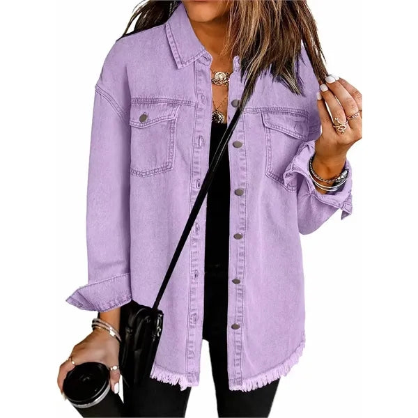 Women's Oversized Denim Jacket Casual