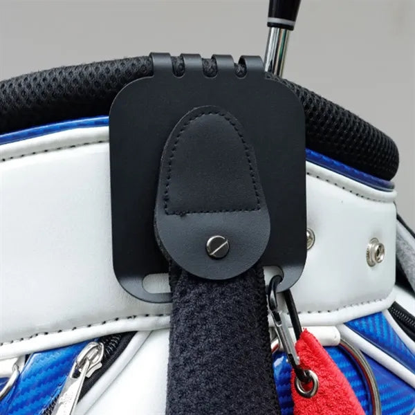 Magnetic Golf Towel and Rangefinder Clip with Metal Backing