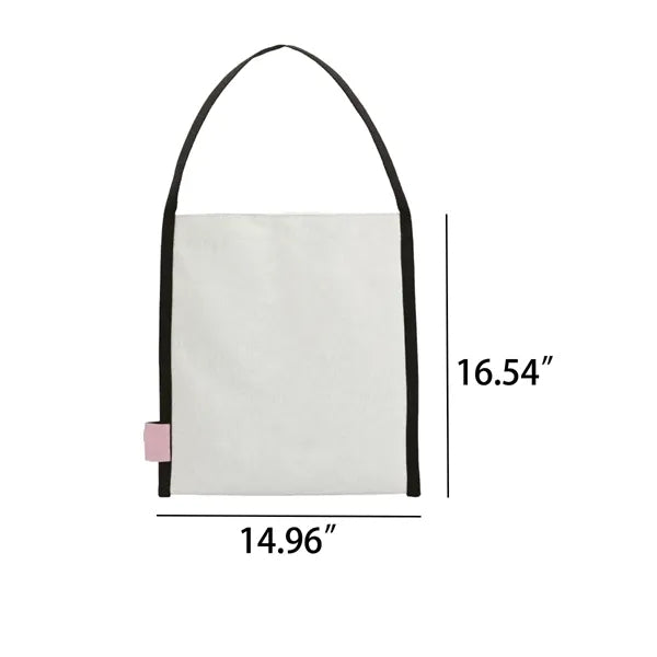 Minimalist Straight-Handle Cotton Canvas Tote