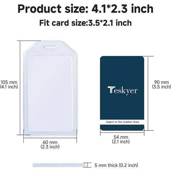 Plastic Card Holder with Badge Reel