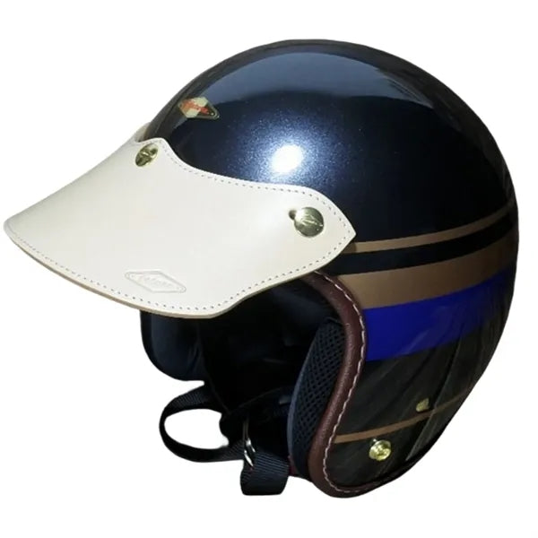 Detachable Leather Visor For Helmet Protection