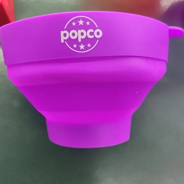 Silicone Popcorn Bowl With Lid