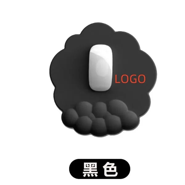 Silicone leather ergonomic mouse pad