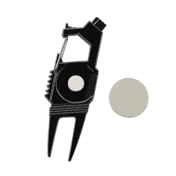 2-Prong Divot Repair Tool with Built-in Bottle Opener