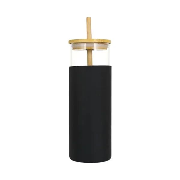 Bamboo Covered Glass Cup