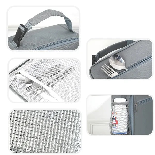 Oxford Cloth Insulated Bag With Mesh Pocket