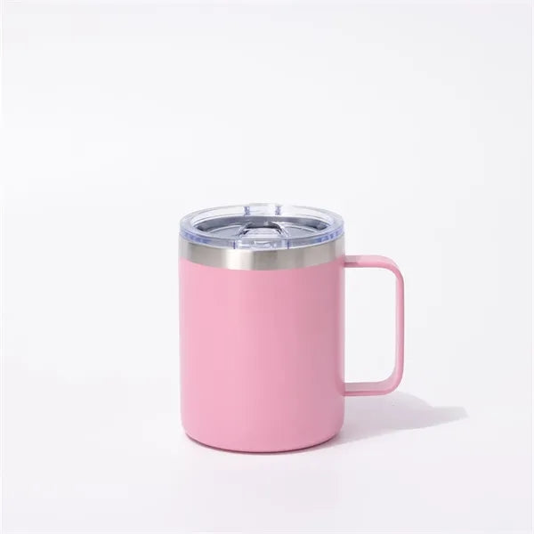 10oz Stainless Steel Insulated Mug with Handle and Lid