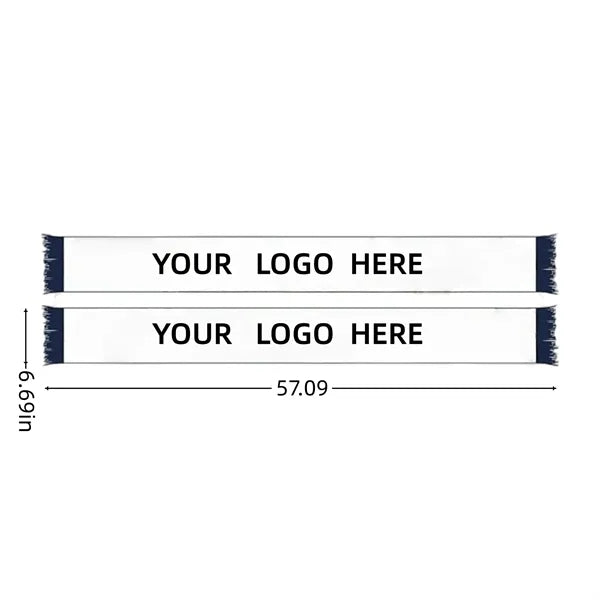 Soccer Fans Souvenir Double Side Logo Print Scarf