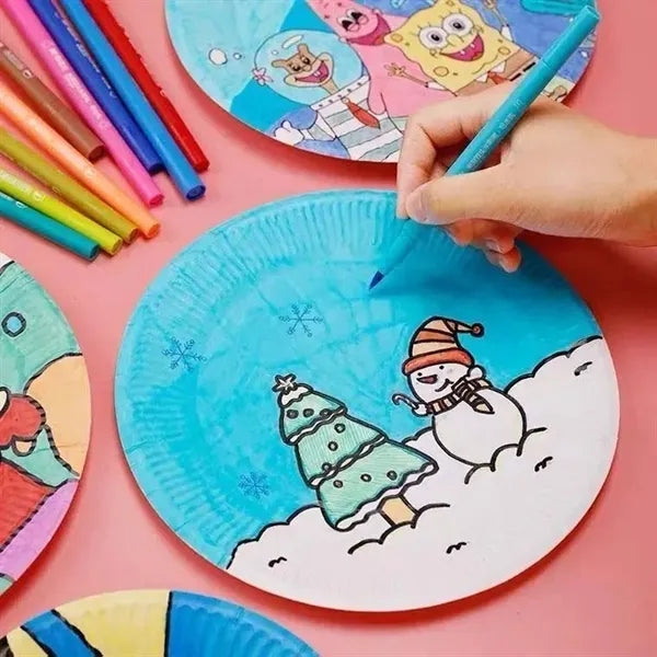 Disposable Paper Plate For Kindergarten Art Painting
