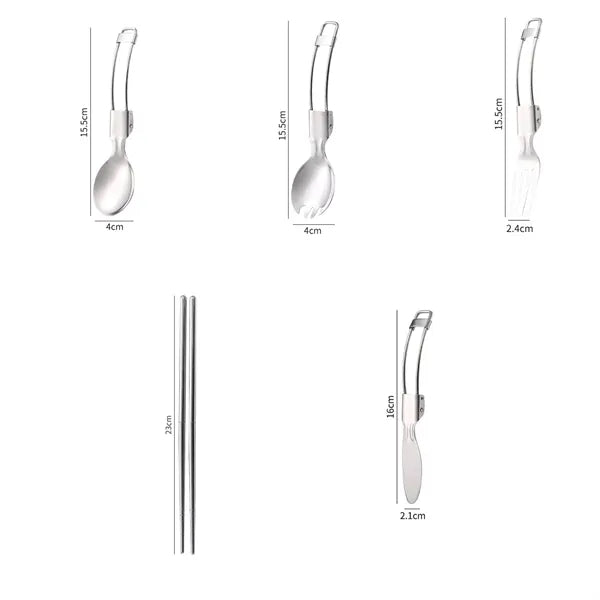 Folding Utensil Set