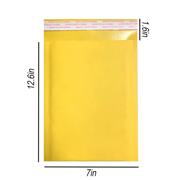 Yellow Kraft Paper Durable Protective Bubble Bag