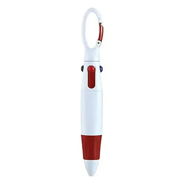 4-Color Ballpoint Pen Keychain