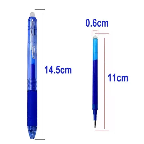 Erasable Colorful Ballpoint Pen With Color Ink And Eraser