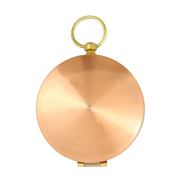 Copper Luminous Waterproof Flip-top Pocket Camping Compass
