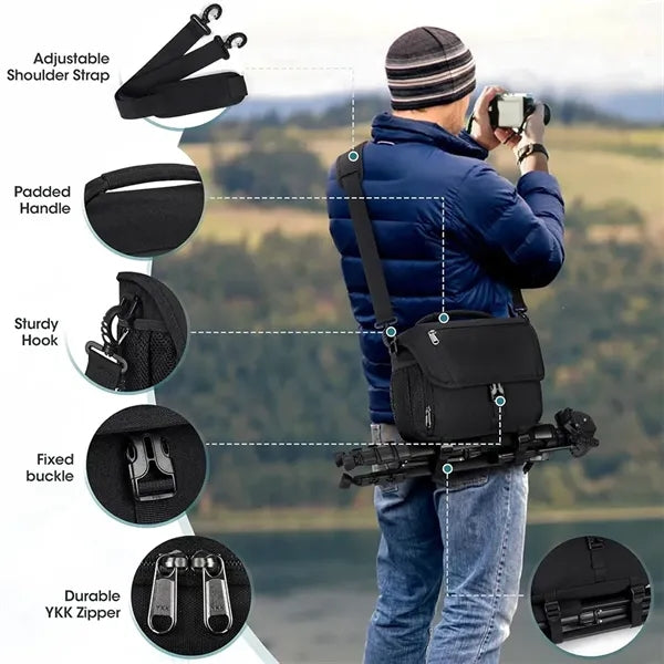 Polyester Camera Bag With Multi Detachable Compartment