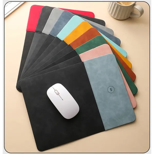 Wireless Charging Mouse Pad 15W Fast Charge Office Desk