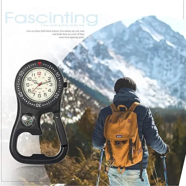 Multifunction Clip-On Fob Watch