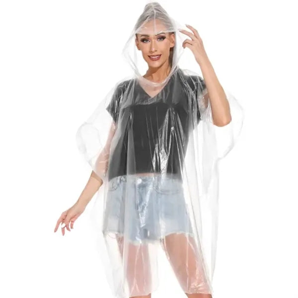 Disposable Rain Ponchos for Adults