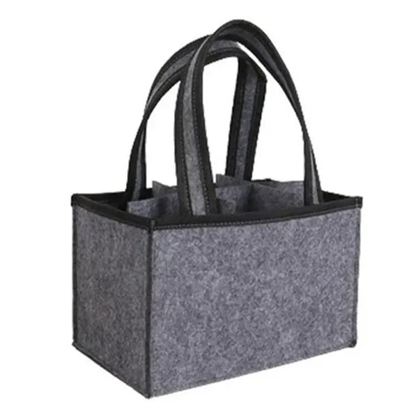 6 Bottles Wine Felt Bag 9.45 X 5.91 X 5.91Inch