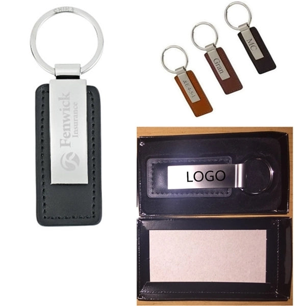 Leatherette Key Tag