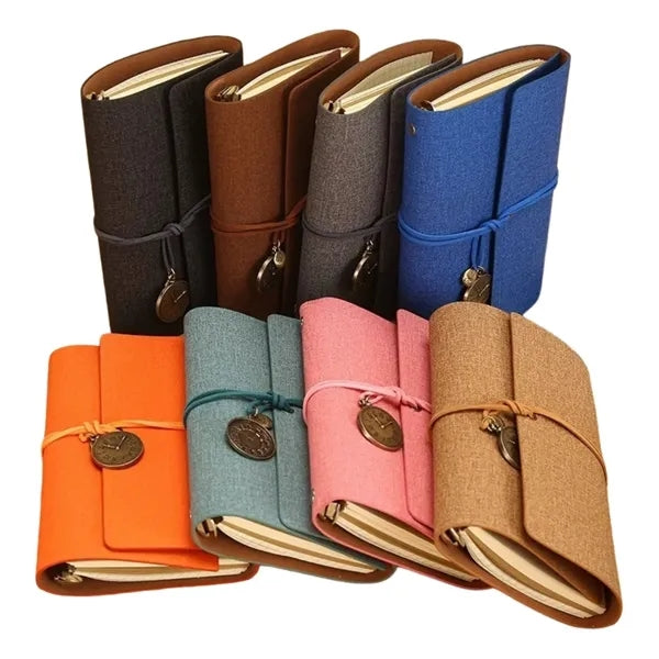 Artistic Linen-Cotton A6 Notebook Vintage Kraft