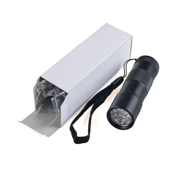 12 LED 395nm UV Mini Blacklight Flashlight