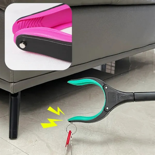 Foldable Trash Reacher Grabber Tool w/ Rotating Magnetic Jaw