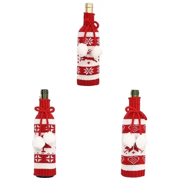 Christmas Wine Bottle Covers