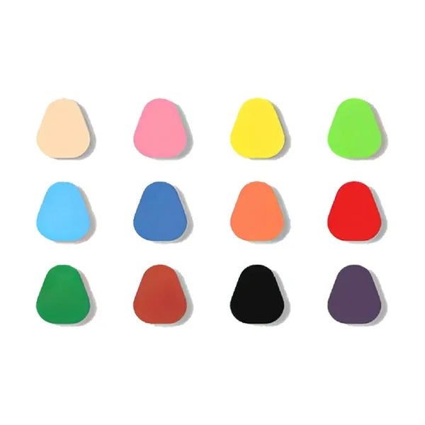 Safe Washable Vibrant Finger Grip Water-Shaped Drop Crayons