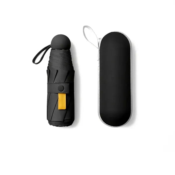 Mini Folding Compact Umbrella With Case