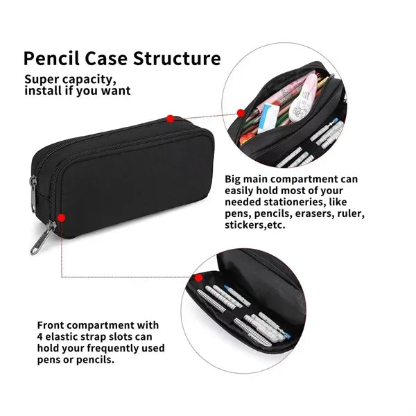 Pencil Pouch for Office Stationery Organizer